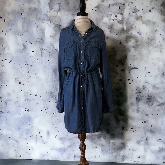 Label Of Graded Goods super soft rayon jean drawstring waistband tshirt dress - Picture 9 of 16